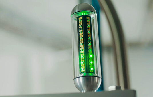 Treffler Mühlentechnik - Der Mühlomat mit LED-Leuchte als Zusatzoption