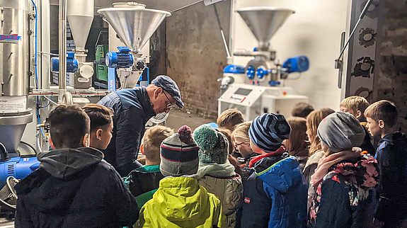 TREFFLER Milling Machinery bei einer Schulvorführung in Großmunzel