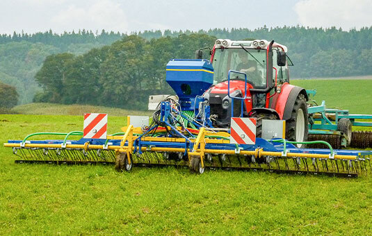 Treffler Präzisions-Zinken-Striegel Sätechnik Aufbau