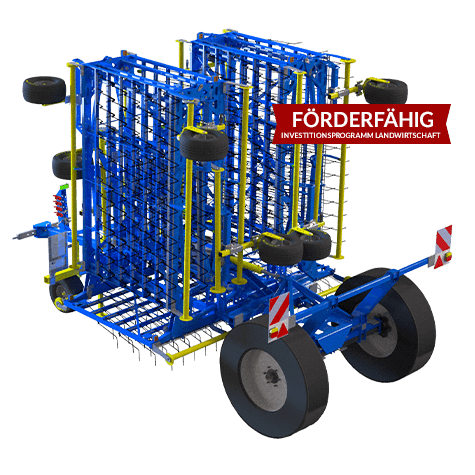 TREFFLER Präzisions-Zinkenstriegel kleines Fahrwerk förderfähig